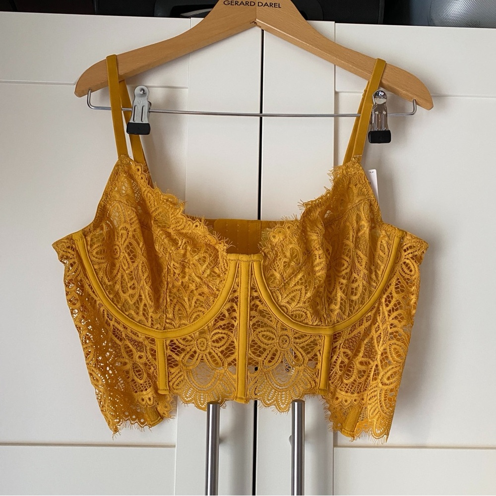 Anthropologie The Giselle Lace Bustier Bralette - Picture 4 of 6